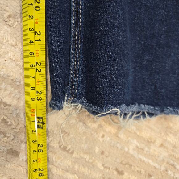 Judy Blue Joan High Rise Cropped Straight Leg Denim Jeans 88375 Medium Blue 31 - Picture 7 of 8